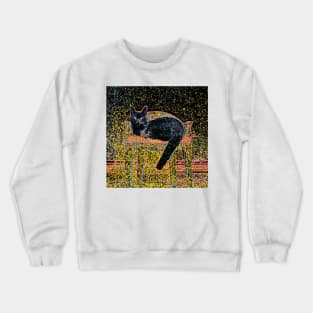 Cat In Chair #1a Crewneck Sweatshirt